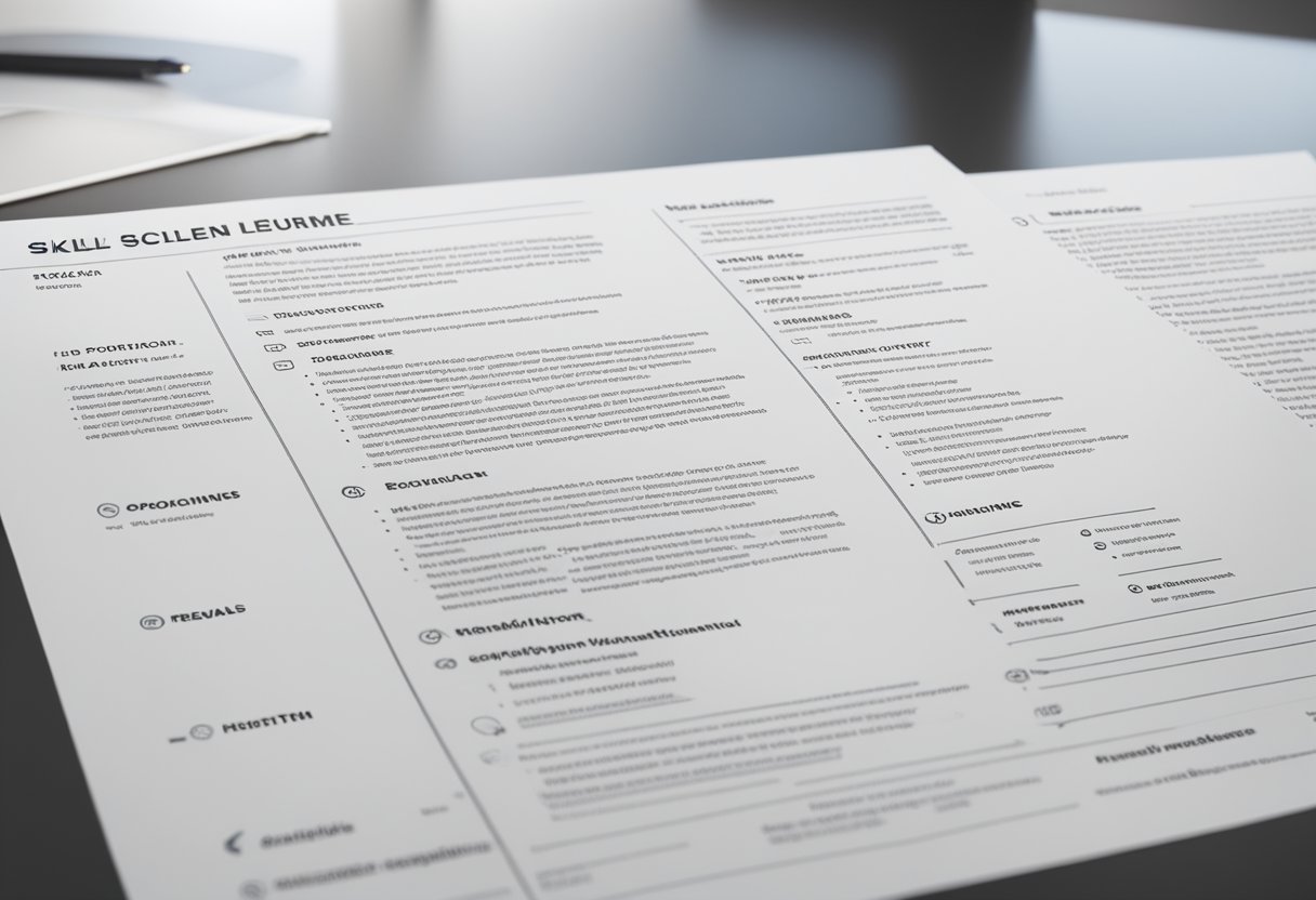A clean, organized resume with a prominent "Skills" section, showcasing key abilities in bullet points for easy readability